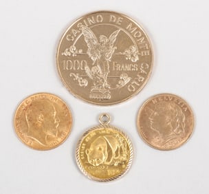 Group of (4) Gold Coins