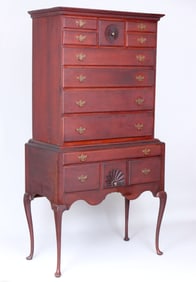 Connecticut Queen Anne Cherry Highboy