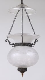 Brass-Mounted Hanging Lantern