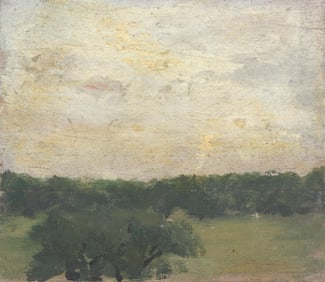 J. Winthrop Andrews (American 1879-1964), "Sunrise, Shrewsbury", oil on panel