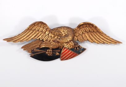 Folk Art Eagle Plaque
