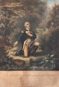 Gen. Geo. Washington in Prayer at Valley Forge