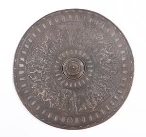 Victorian Cast Iron Parade Shield, After the "Cellini" Shield