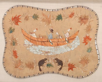 Native American Quillwork Panel