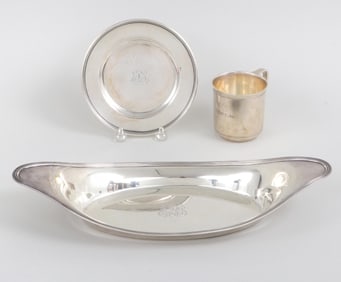 Tiffany & Co. Makers Sterling Silver Table Articles