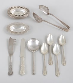 Tiffany & Co. Sterling Silver Flatware and Nut Dishes