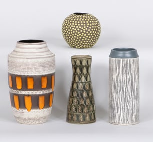 Midcentury Modern Continental Ceramic Vases