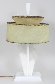 Midcentury Modern Lucite Table Lamp