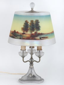 Jefferson Reverse-Painted Glass Table Lamp