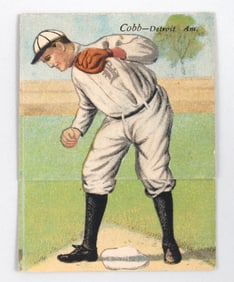 "Mecca Double Folder" (T201) Ty Cobb and Sam Crawford