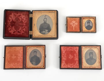 Civil War Cased Tintype Portraits of Soldiers
