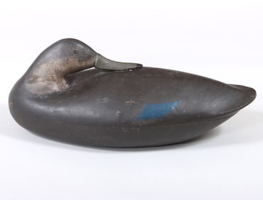 Black Duck Sleeper Decoy, Maker Unknown