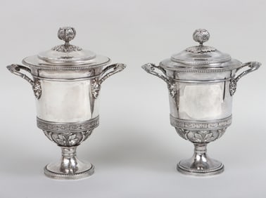 Benjamin Smith for Rundell, Bridge, & Rundell, Sterling Urns,