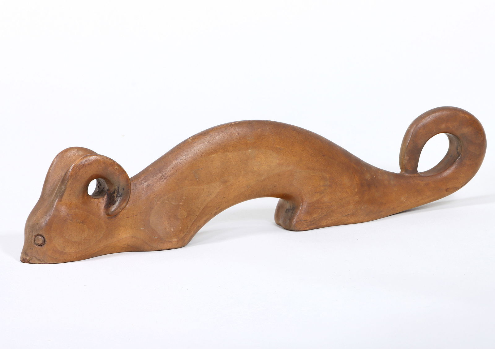 Carl Walters (American, 1883-1955), Ferret, 1933: Carl WaltersAmerican, 1883-1955Ferret, 1933carved woodsigned "Walters" and dated on proper right side.Catalog Note: This is a rare wood carving by Walters, who was a noted ceramicist, though another n