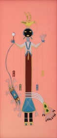 Navajo Yei Figure, from Santa Fe Railway Dining Car