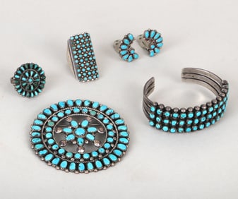 Native American Silver and Turquoise Jewelry