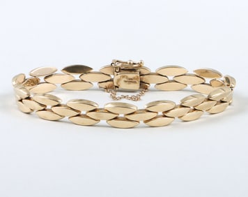Tiffany & Co. 14k Gold Chain-Link Bracelet