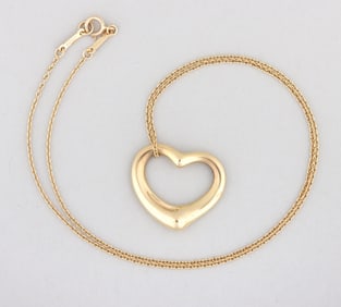 Elsa Peretti for Tiffany & Co. 18k Gold "Open Heart" Necklace