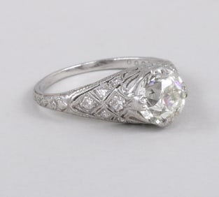 1.6 Carat Diamond Platinum Ring