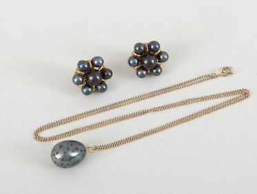 Group of (2) Gold Jewelry