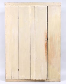 19th Century American Country Painted Corner Cupboard