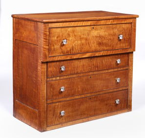 Tiger Maple Chest of Drawers