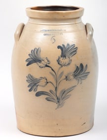 Six-Gallon Stoneware Crock, William A. MacQuoid & Co.