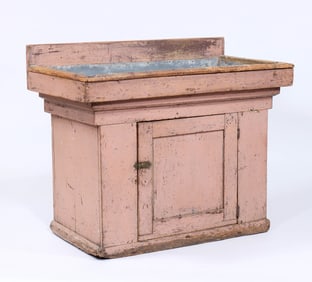 19th Century American Country Painted Dry Sink