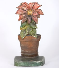 Poinsettia Doorstop