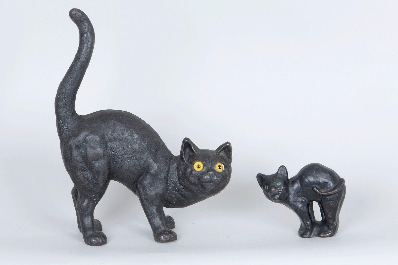 Group of (2) "Halloween Cat" or Black Cat Doorstops (1 of 3)