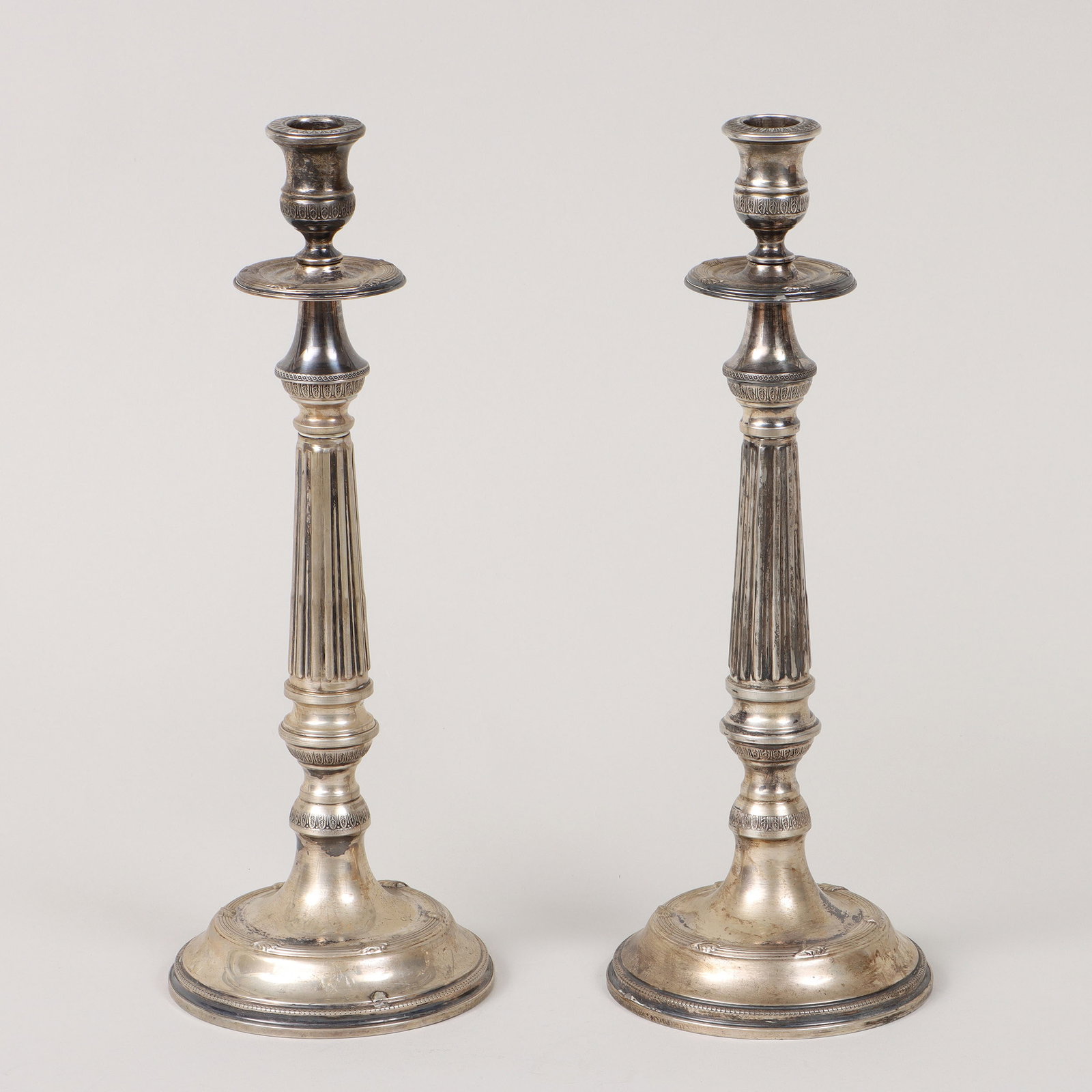.800 Silver Candlesticks, Mario Sorelli, Firenze (1 of 7)