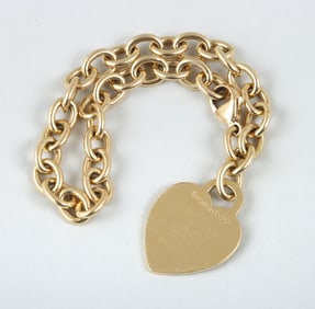 Tiffany & Co. 18k Gold "Heart Tag" Bracelet