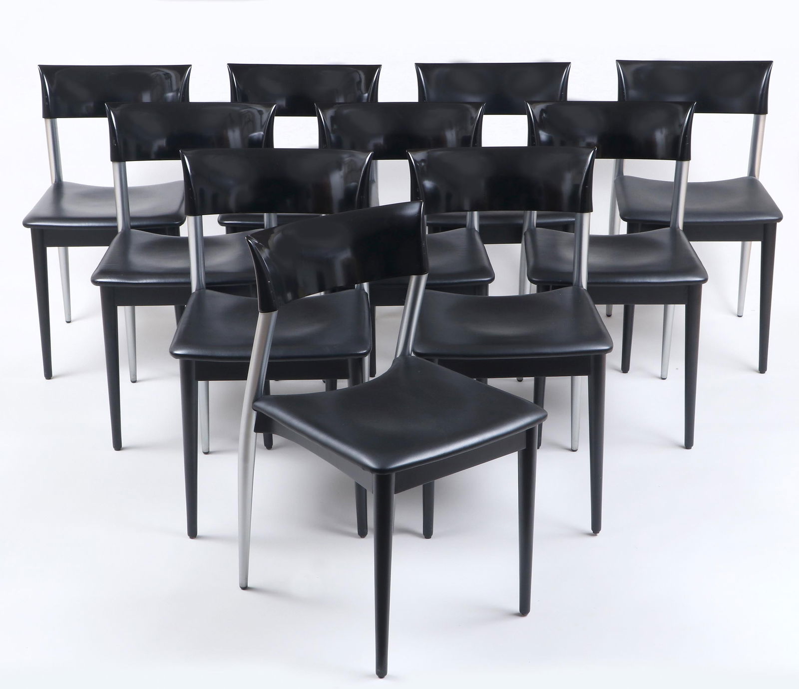 Set of (10) Italian Modern Chairs by Pottoco (1 of 16)