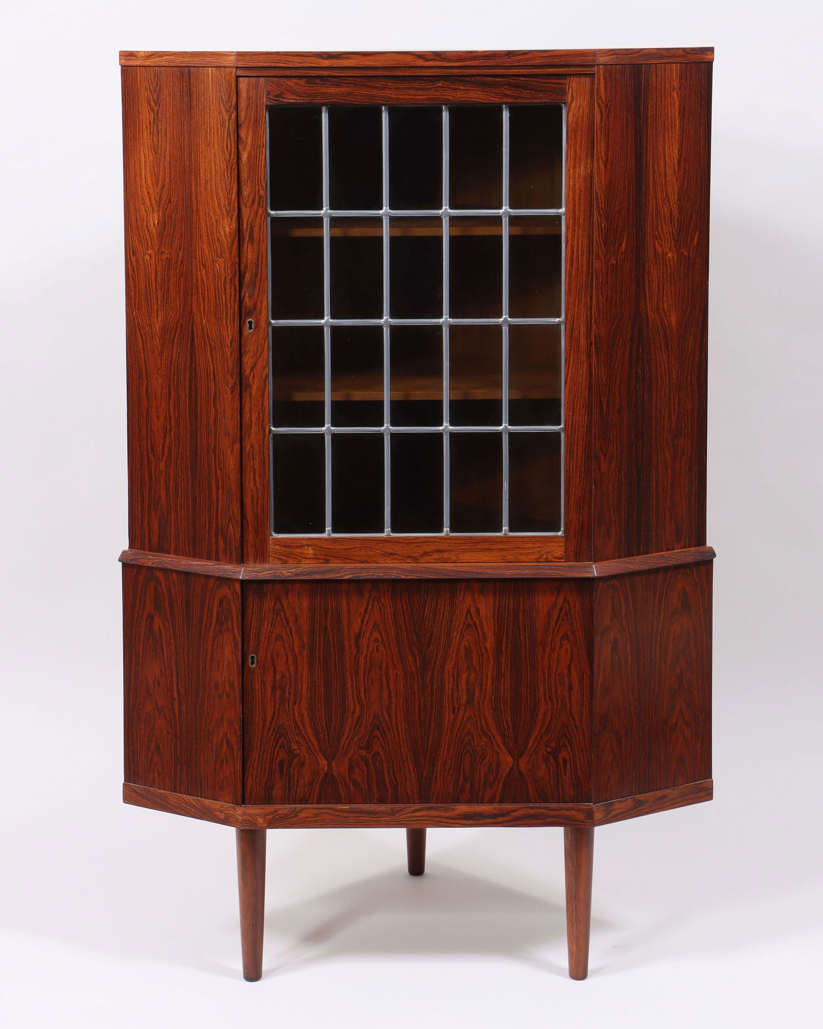 Danish Modern Rosewood Corner Cabinet (1 of 6)