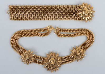 Chanel "Leo the Lion Sun Medallion" Set