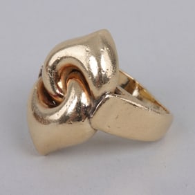 Bulgari 18k Gold "Doppio Cuore" Ring
