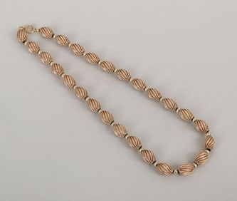 14k Gold Bead Necklace
