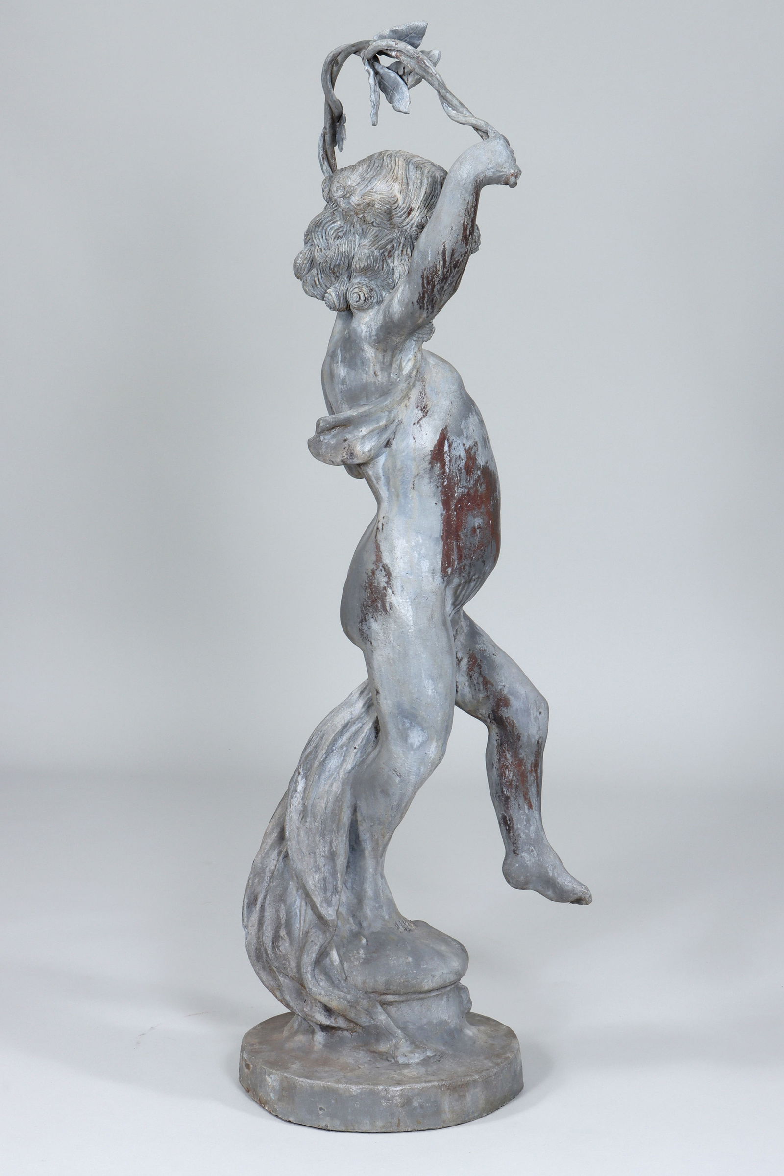 Figural Lead Garden Statue - 11