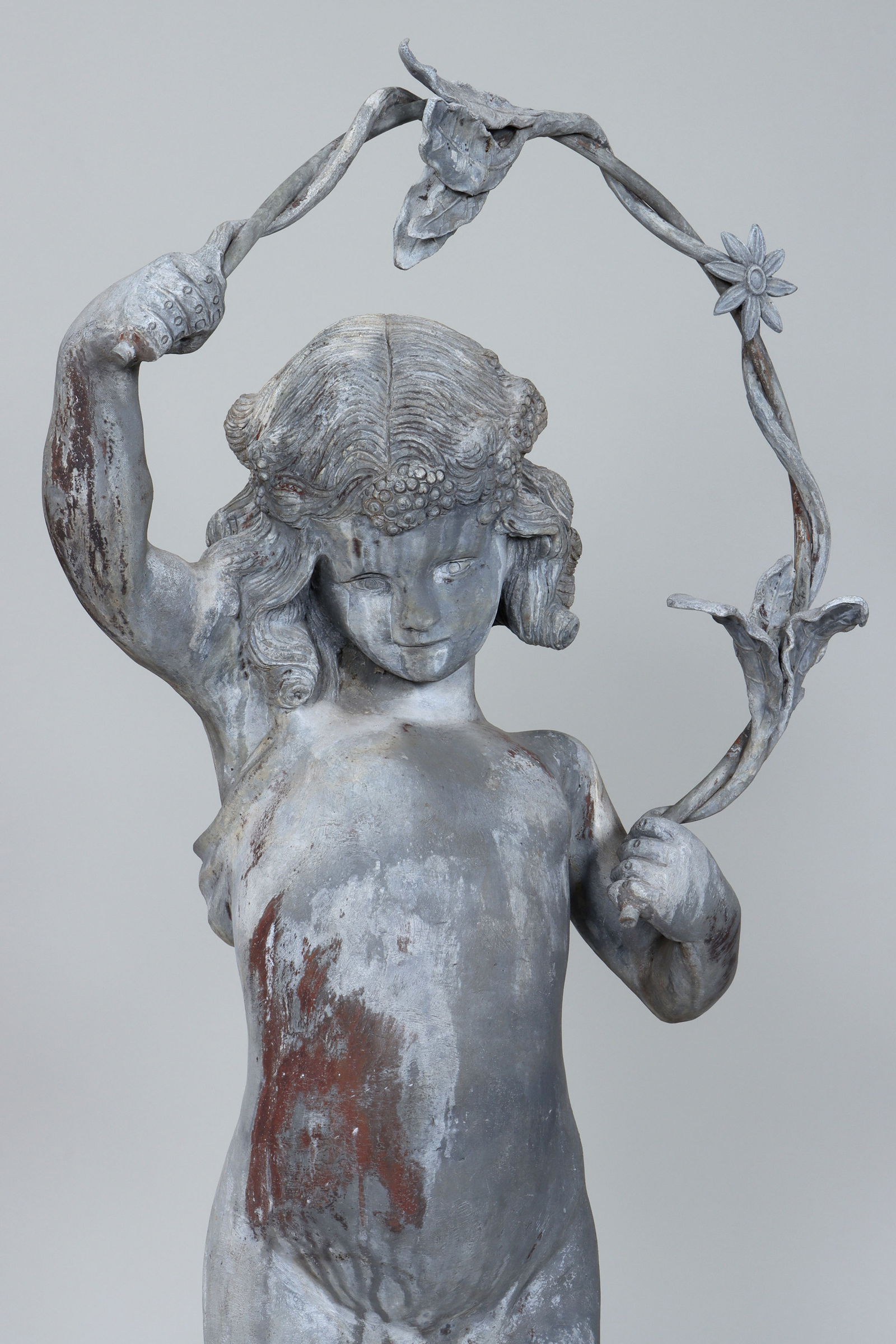 Figural Lead Garden Statue - 7