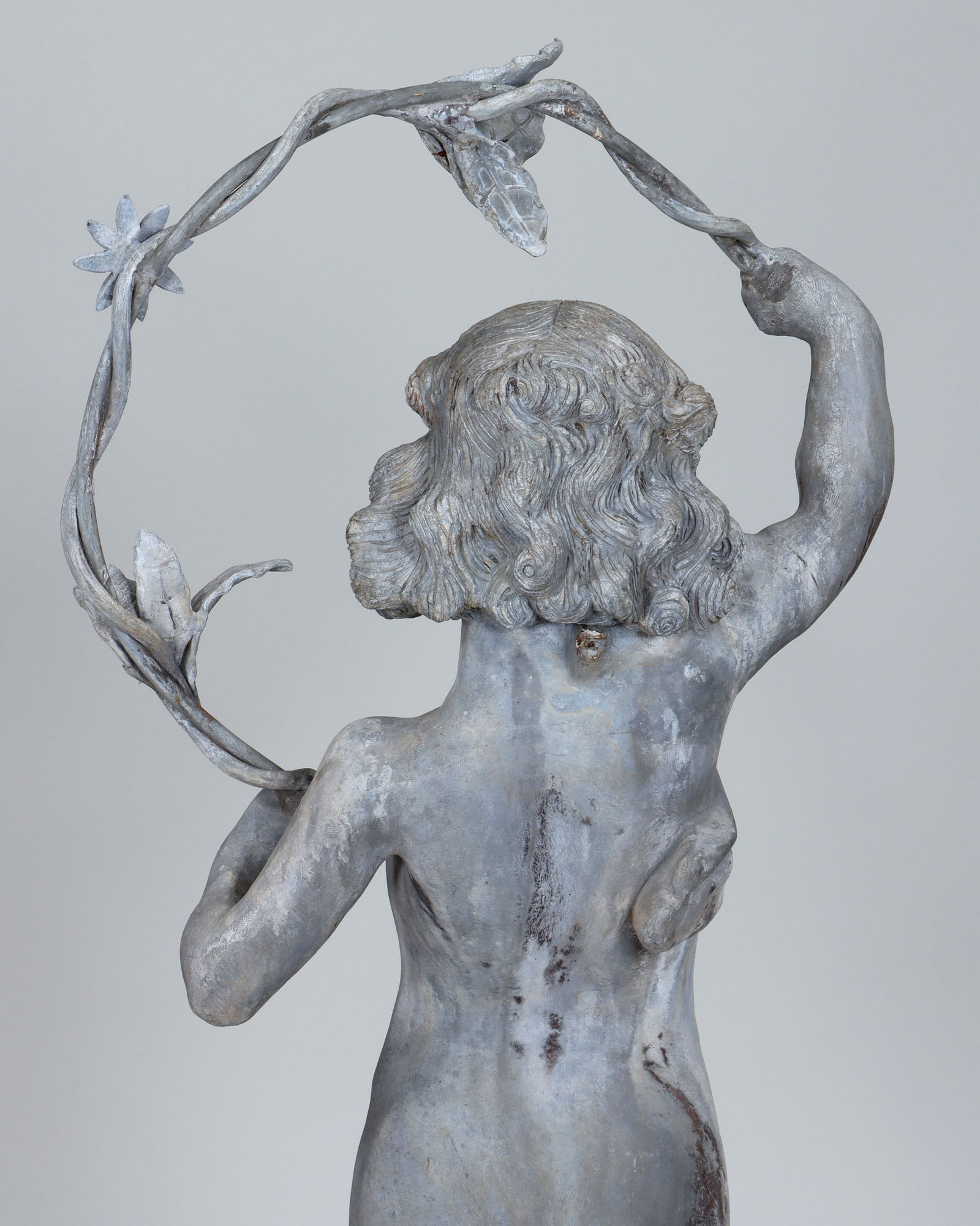 Figural Lead Garden Statue - 8