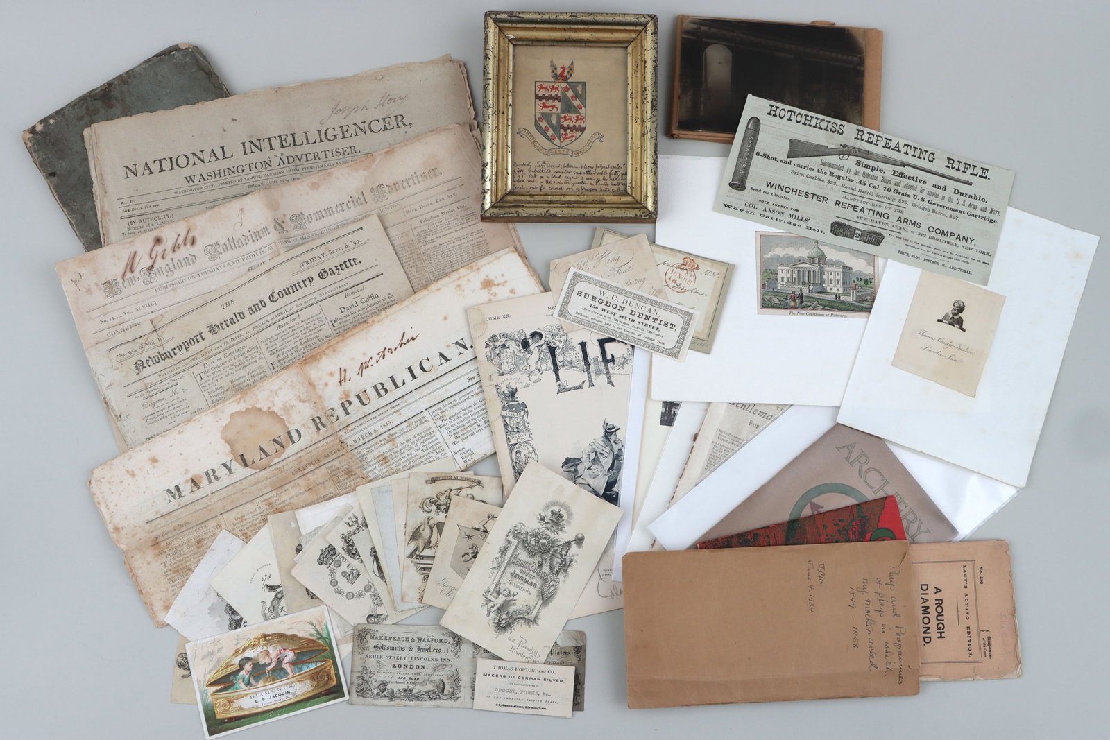 Ephemera relating to Gold and Silversmiths (1 of 20)