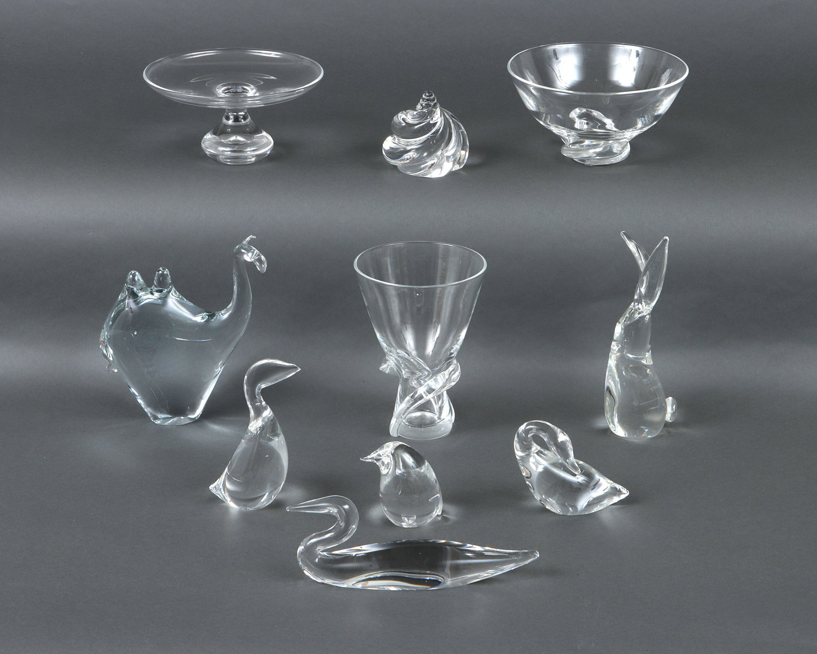 Steuben Glass Animals and Table Articles (1 of 20)