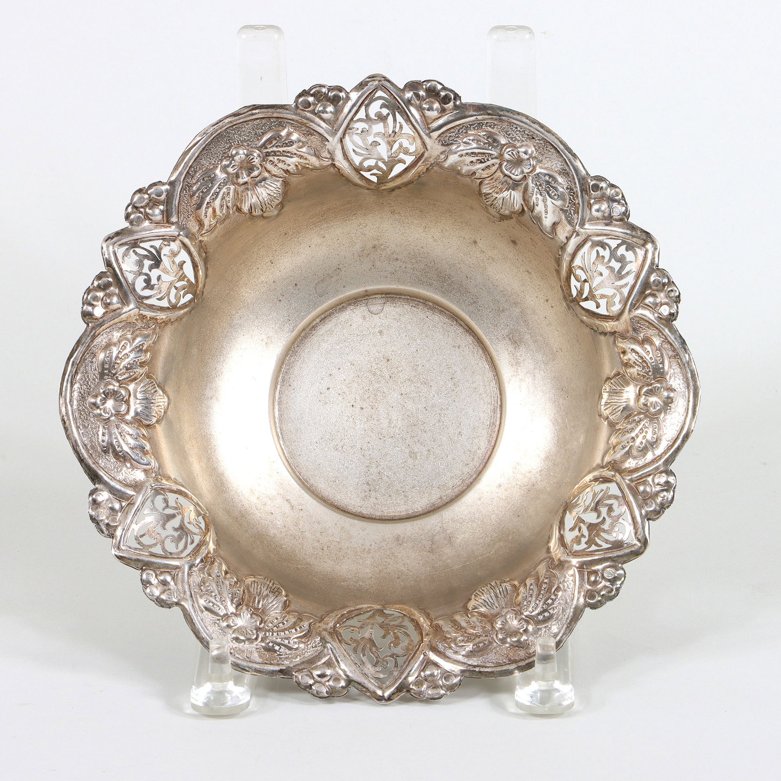 Pierced Sterling Silver Serving Bowl (1 of 4)