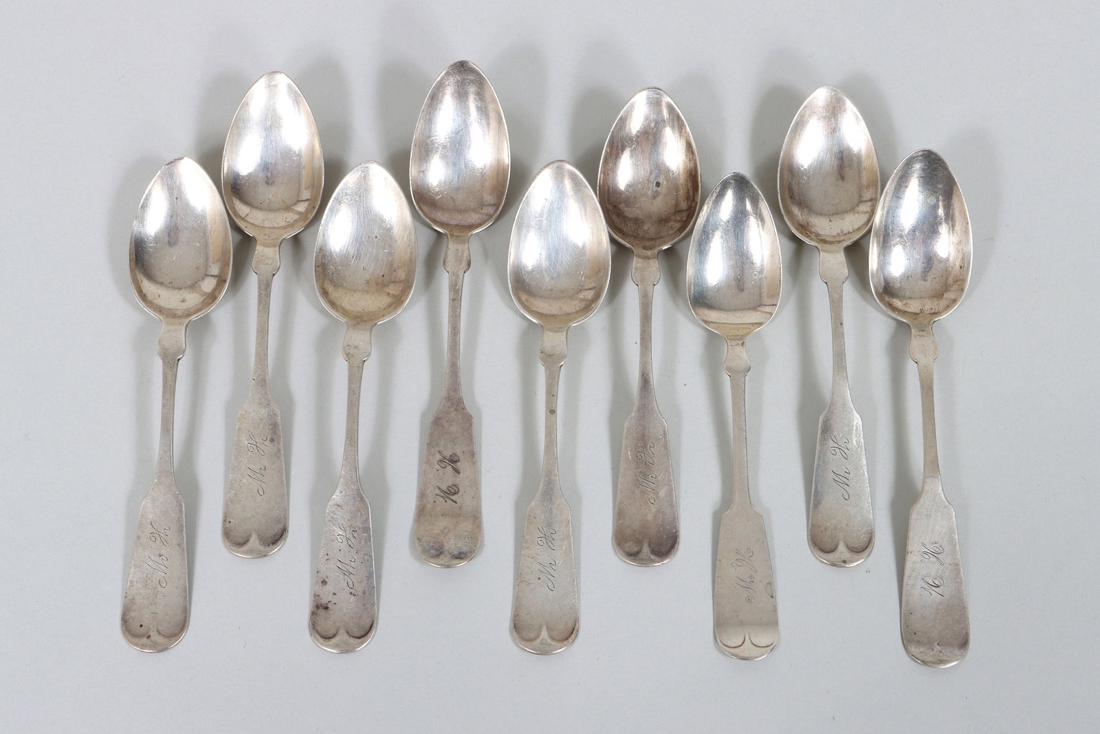 Sterling Silver Tipt Fiddleback Teaspoons (1 of 4)
