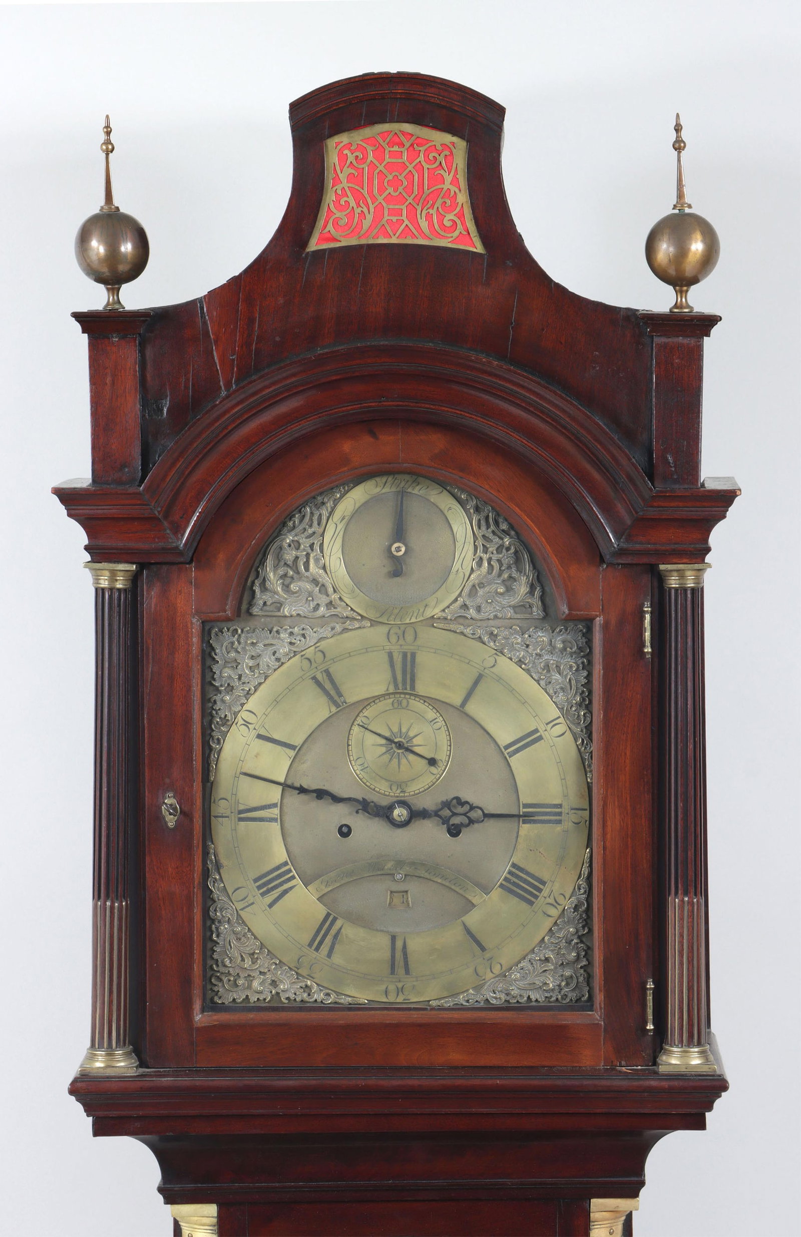 Georgian Mahogany Tallcase Clock, Benjamin Ward, London, 18th Century - 2