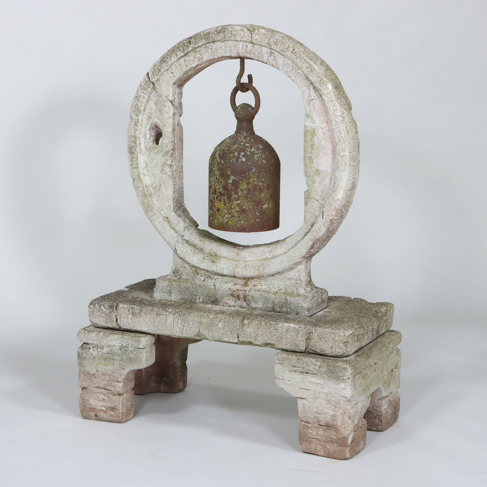 Cast Stone and Iron Temple Bell (1 of 7)