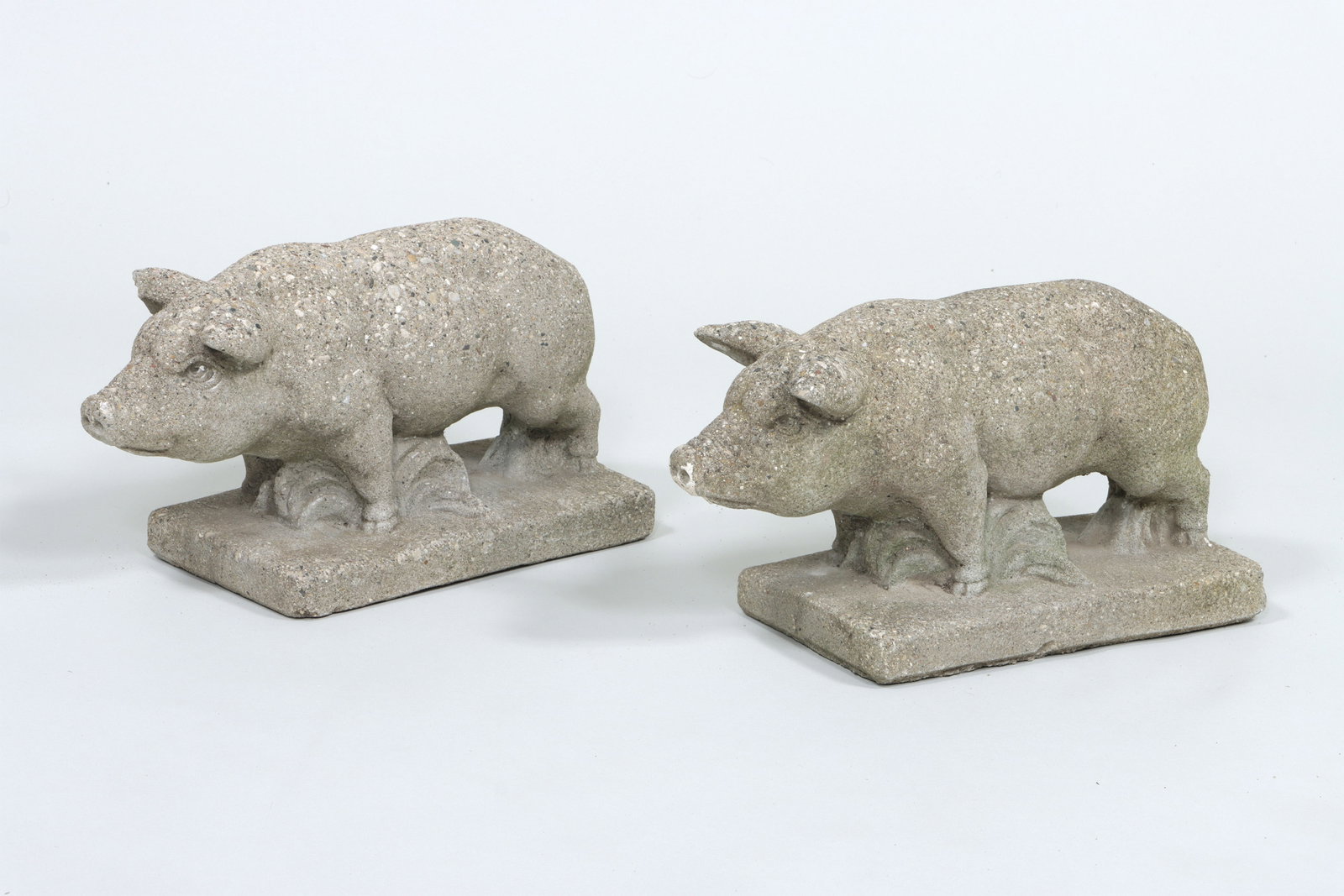 Cast Stone Pigs (1 of 6)