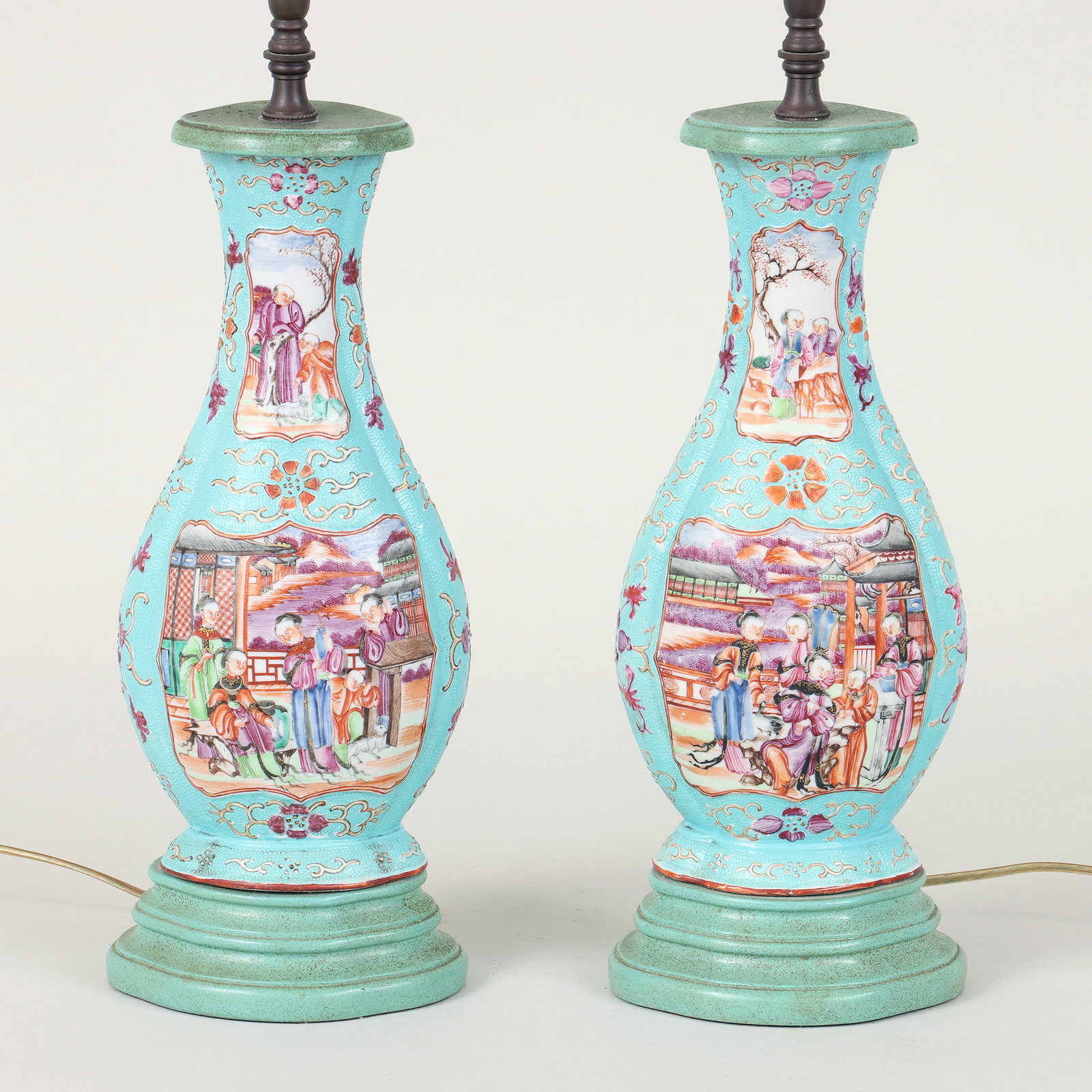 Chinese Export "Chicken Skin" Porcelain Lamps (1 of 15)