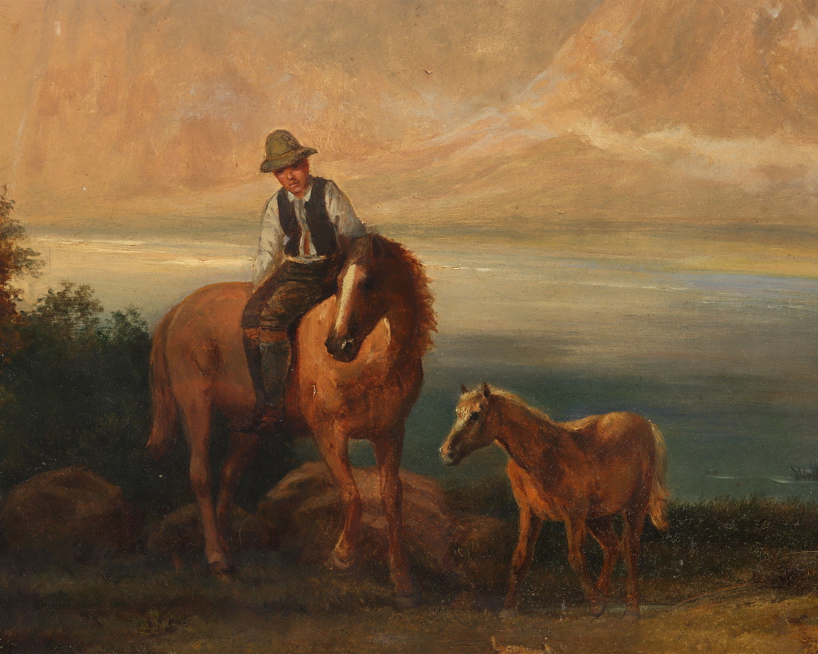 Alpine Scene, oil on canvas - 6