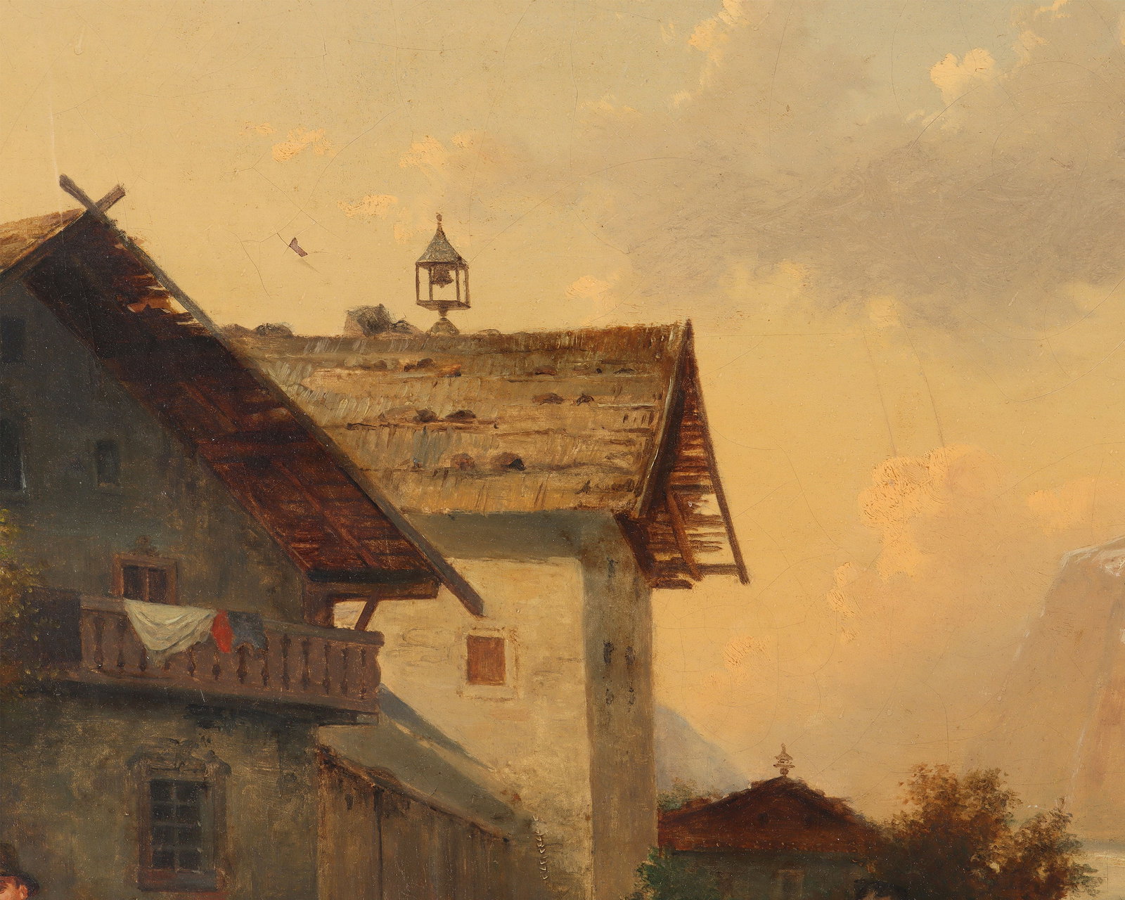 Alpine Scene, oil on canvas - 8